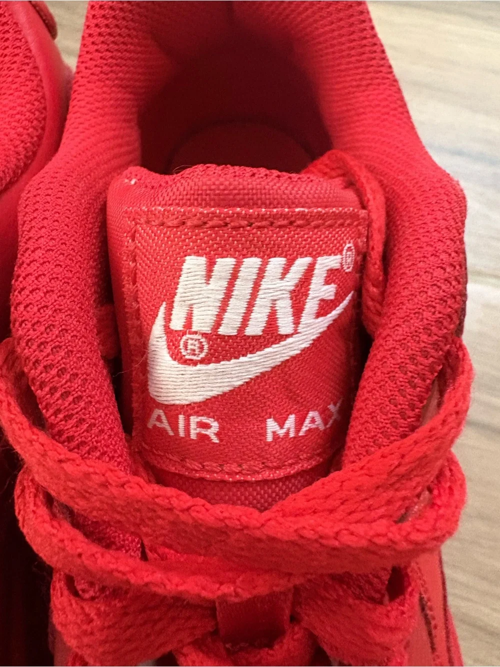 Nike Kids Red Air Max Sneakers Size 4.5Y - Used